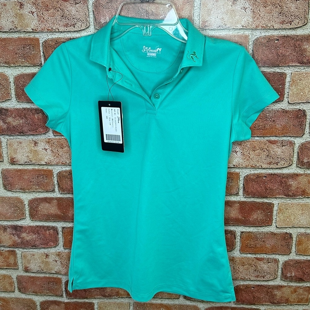 NWT Jitimao girls teal golf polo shirt
